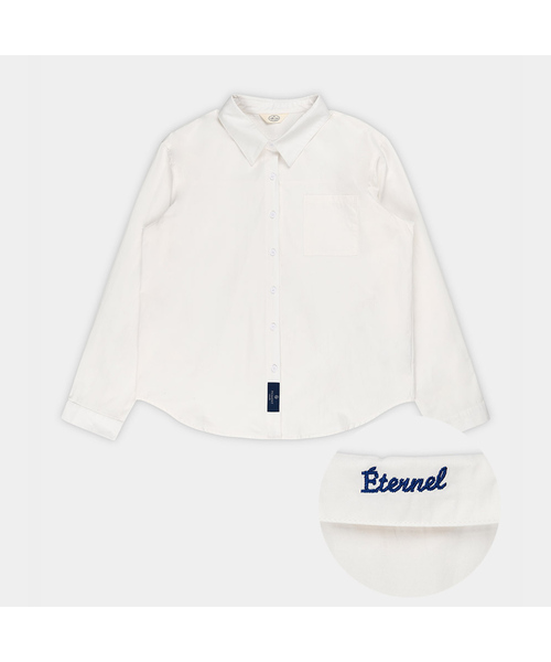 PIGMENT（ピグメント）の「[デイリー]カラーボクシーシャツ (KYNB2608001)（シャツ/ブラウス・レディース・レッド/ブルー/グリーン/アイボリー/クリーム・FREE）」の2枚目の写真