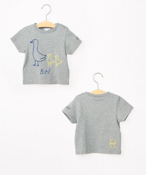 SHIPS KIDS(シップスキッズ)の「SHIPS KIDS:アニマル5-TEE(80~90cm)(Tシャツ/カットソー・キッズ・ブルー/ライトグリーン/オレンジ/グレー/オフホワイト・80/90)」の3枚目の写真