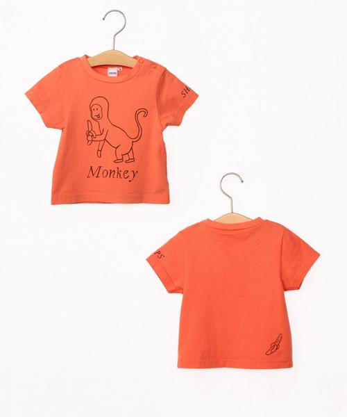 SHIPS KIDS(シップスキッズ)の「SHIPS KIDS:アニマル5-TEE(80~90cm)(Tシャツ/カットソー・キッズ・ブルー/ライトグリーン/オレンジ/グレー/オフホワイト・80/90)」の5枚目の写真