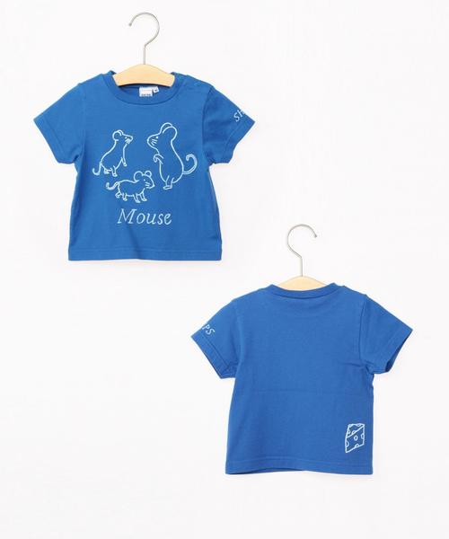 SHIPS KIDS(シップスキッズ)の「SHIPS KIDS:アニマル5-TEE(80~90cm)(Tシャツ/カットソー・キッズ・ブルー/ライトグリーン/オレンジ/グレー/オフホワイト・80/90)」の4枚目の写真