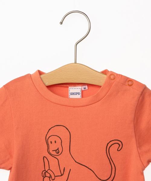 SHIPS KIDS(シップスキッズ)の「SHIPS KIDS:アニマル5-TEE(80~90cm)(Tシャツ/カットソー・キッズ・ブルー/ライトグリーン/オレンジ/グレー/オフホワイト・80/90)」の9枚目の写真