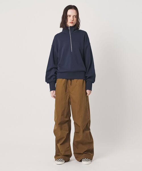 California General Store(California General Store)の「<CGS.>ハーフ ジップ スウェット プルオーバー ウィメンズ(スウェット・レディース・ホワイト/ネイビー・FREE)」の6枚目の写真