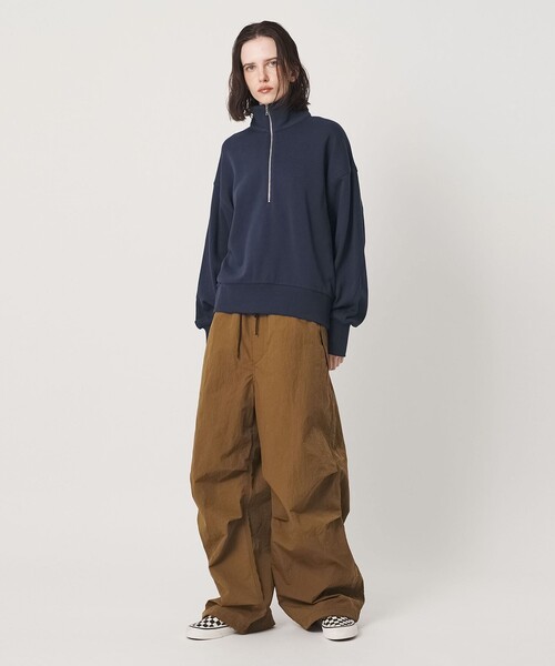 California General Store(California General Store)の「<CGS.>ハーフ ジップ スウェット プルオーバー ウィメンズ(スウェット・レディース・ホワイト/ネイビー・FREE)」の7枚目の写真