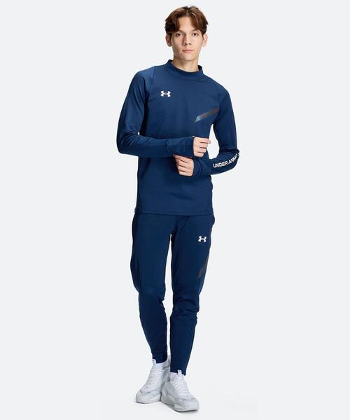 UNDER ARMOUR(アンダーアーマー)の「UAコールドギア プロ モックネック シャツ(トレーニング/メンズ)(Tシャツ/カットソー・メンズ・ネイビー・S/L/M/XL/3XL/2XL)」の3枚目の写真