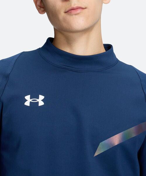 UNDER ARMOUR(アンダーアーマー)の「UAコールドギア プロ モックネック シャツ(トレーニング/メンズ)(Tシャツ/カットソー・メンズ・ネイビー・S/L/M/XL/3XL/2XL)」の4枚目の写真