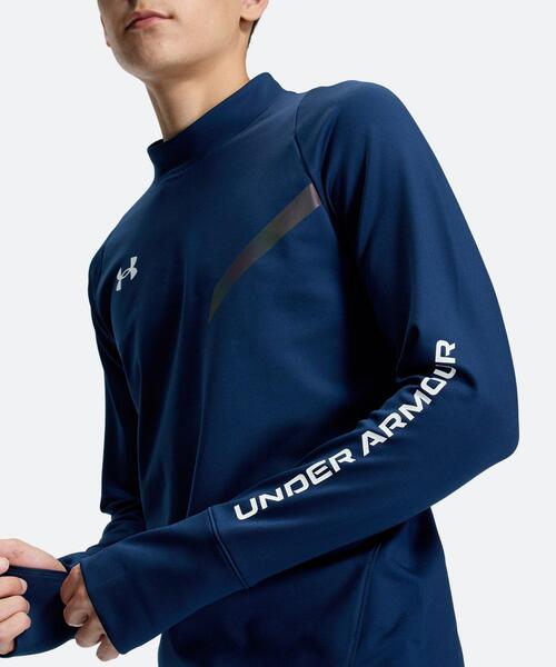 UNDER ARMOUR(アンダーアーマー)の「UAコールドギア プロ モックネック シャツ(トレーニング/メンズ)(Tシャツ/カットソー・メンズ・ネイビー・S/L/M/XL/3XL/2XL)」の5枚目の写真
