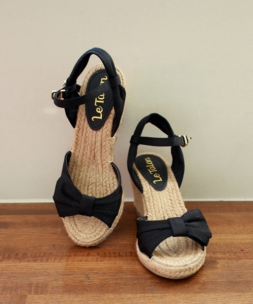 LE TALON（ルタロン）の「8CM カタリボンジュートエスパ◆（サンダル・レディース・ベージュ/ブラック/ライトグレー/グリーン・38/36/37/35）」の2枚目の写真