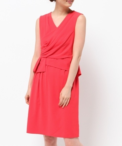 セール 結婚式 ワンピース ウエストぺプラムカシュワンピース ドレス Bou Jeloud ブージュルード のファッション通販 Zozotown