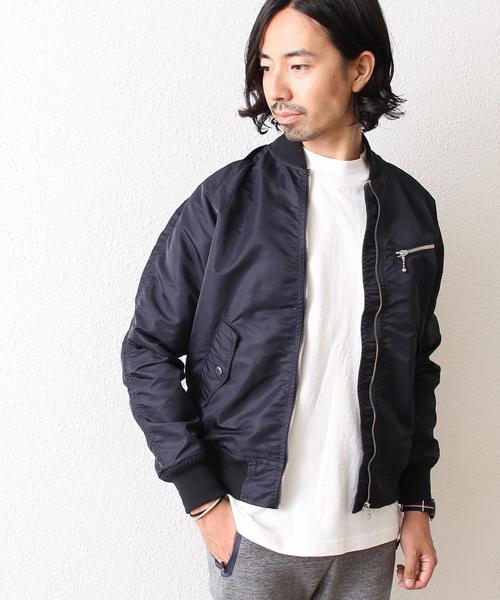 coen(コーエン)の「ナイロンツイルMA-1(MA-1・メンズ・オリーブ/ネイビー・SMALL/MEDIUM/X-LARGE/LARGE)」の22枚目の写真