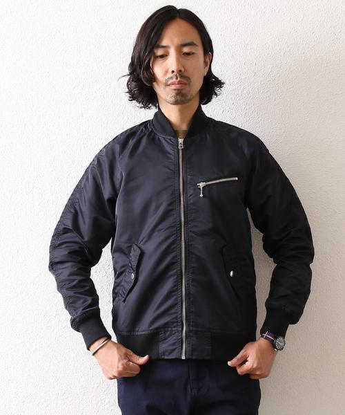 coen(コーエン)の「ナイロンツイルMA-1(MA-1・メンズ・オリーブ/ネイビー・SMALL/MEDIUM/X-LARGE/LARGE)」の14枚目の写真