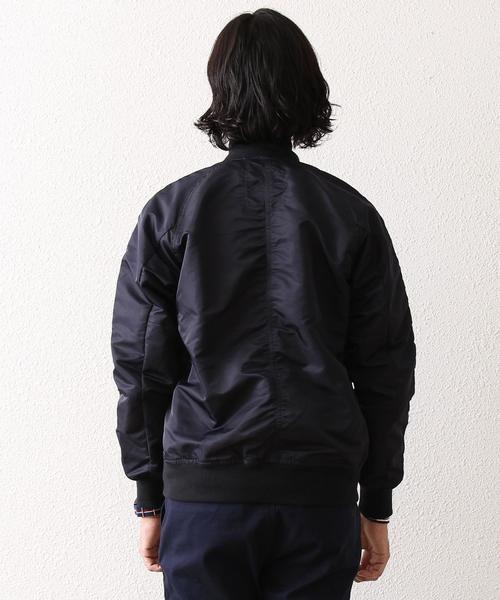 coen(コーエン)の「ナイロンツイルMA-1(MA-1・メンズ・オリーブ/ネイビー・SMALL/MEDIUM/X-LARGE/LARGE)」の16枚目の写真