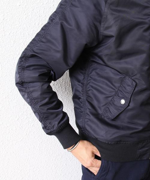 coen(コーエン)の「ナイロンツイルMA-1(MA-1・メンズ・オリーブ/ネイビー・SMALL/MEDIUM/X-LARGE/LARGE)」の19枚目の写真