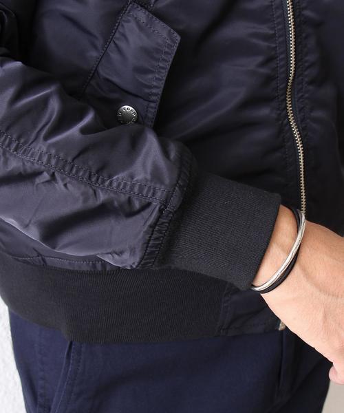 coen(コーエン)の「ナイロンツイルMA-1(MA-1・メンズ・オリーブ/ネイビー・SMALL/MEDIUM/X-LARGE/LARGE)」の9枚目の写真