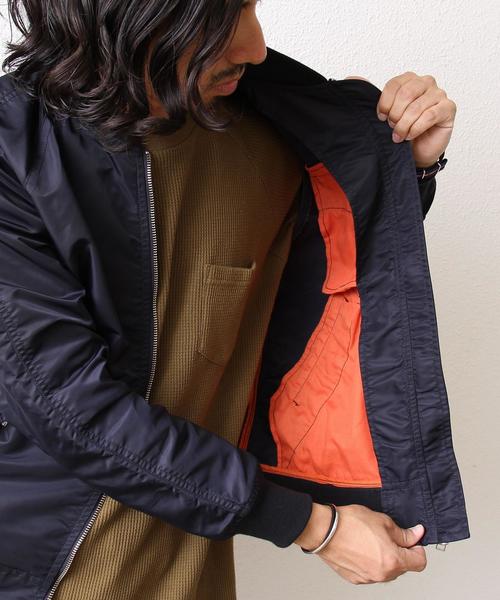 coen(コーエン)の「ナイロンツイルMA-1(MA-1・メンズ・オリーブ/ネイビー・SMALL/MEDIUM/X-LARGE/LARGE)」の11枚目の写真