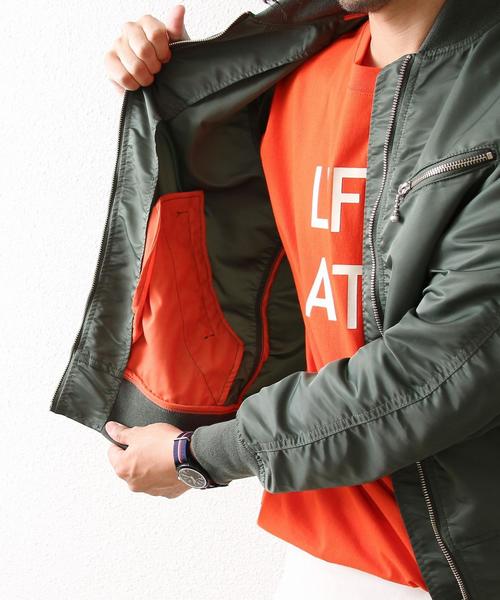 coen(コーエン)の「ナイロンツイルMA-1(MA-1・メンズ・オリーブ/ネイビー・SMALL/MEDIUM/X-LARGE/LARGE)」の12枚目の写真