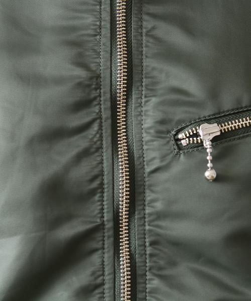 coen(コーエン)の「ナイロンツイルMA-1(MA-1・メンズ・オリーブ/ネイビー・SMALL/MEDIUM/X-LARGE/LARGE)」の13枚目の写真