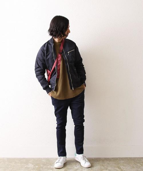 coen(コーエン)の「ナイロンツイルMA-1(MA-1・メンズ・オリーブ/ネイビー・SMALL/MEDIUM/X-LARGE/LARGE)」の6枚目の写真