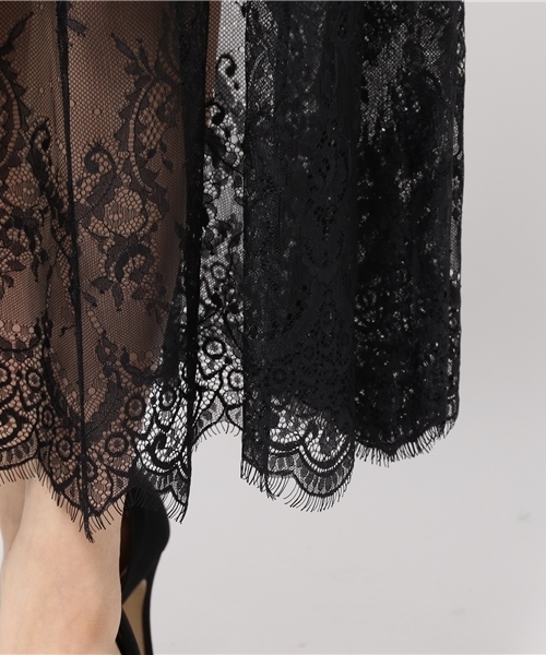 archives（アルシーヴ）の「レースシアー マキシスカート（スカート・レディース・オフホワイト/ピンク/ブラック・MEDIUM）」の8枚目の写真