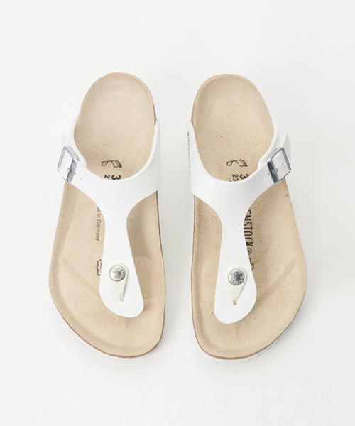 BIRKENSTOCK（ビルケンシュトック）の「BIRKENSTOCK（ビルケンシュトック）　ＣＬＡＳＳＩＣ　ＧＩＺＥＨ（サンダル・レディース・ブラック/ホワイト・36/37）」の6枚目の写真