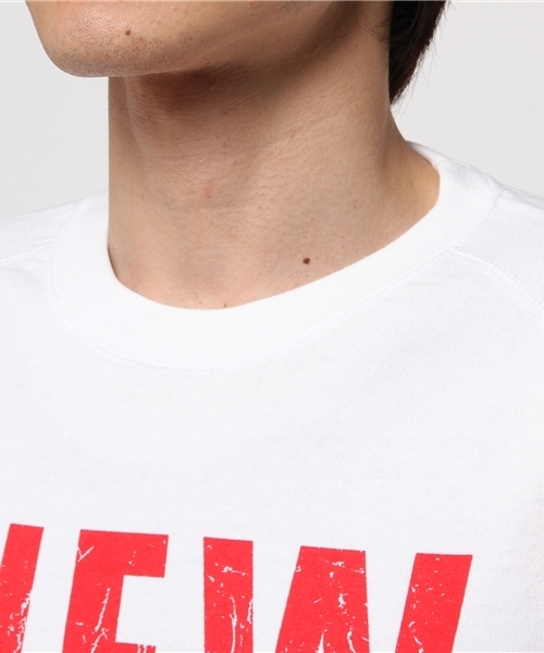 JACKROSE（ジャックローズ）の「GW･ﾗｸﾞﾗﾝ7ﾌﾞTEE（Tシャツ/カットソー・メンズ・ホワイト/ブラック・M/L）」の5枚目の写真