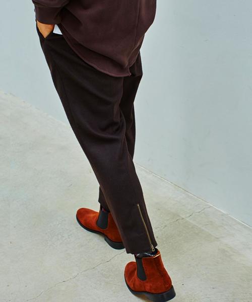 MONKEY TIME（モンキータイム）の「＜monkey time＞ フラノ バックジップ ドロップドパンツ◆（その他パンツ・メンズ・ダークブラウン/ブラック・SMALL/LARGE/MEDIUM）」の8枚目の写真