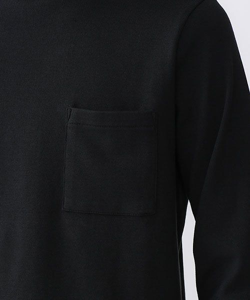 NANO universe(ナノユニバース)の「30/2フライスモックネックPO(Tシャツ/カットソー・メンズ・ブラック/ホワイト/チャコール・LARGE/SMALL/MEDIUM/X-LARGE)」の12枚目の写真