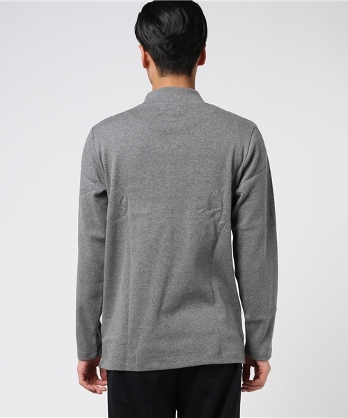 NANO universe(ナノユニバース)の「30/2フライスモックネックPO(Tシャツ/カットソー・メンズ・ブラック/ホワイト/チャコール・LARGE/SMALL/MEDIUM/X-LARGE)」の5枚目の写真