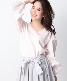 Andemiu | ソデシャツボリュームニット748010(ニット/セーター)