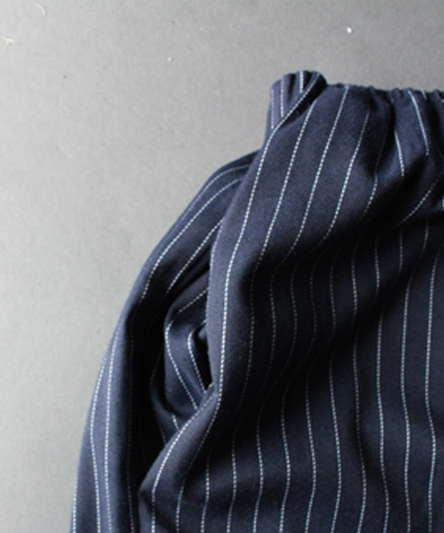 antiqua(アンティカ)の「ストライプサルエルパンツ(その他パンツ・レディース・ネイビー・M)」の11枚目の写真
