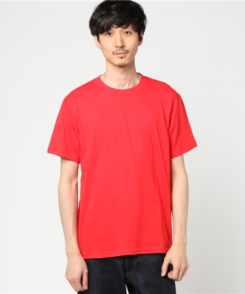 WEGO(ウィゴー)の「WEGO/無地Tシャツ(Tシャツ/カットソー・メンズ・サックスブルー/ブラック/ライトピンク/ホワイト/オレンジ/イエロー/ロイヤルブルー/グリーン/レッド・X-LARGE/LARGE/MEDIUM)」の8枚目の写真