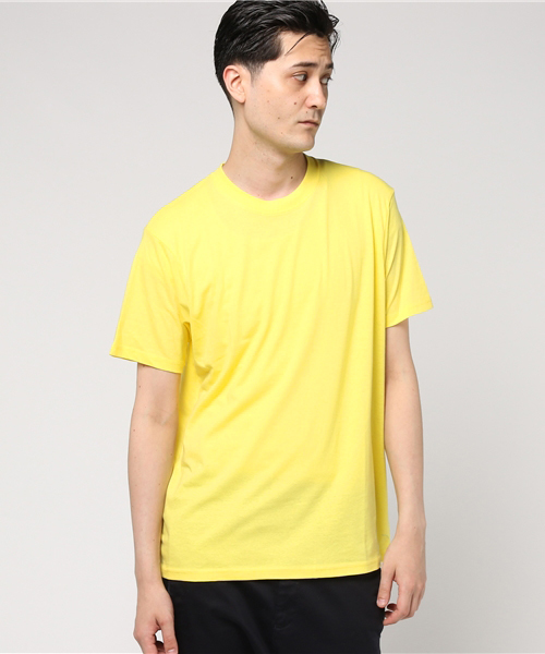 WEGO(ウィゴー)の「WEGO/無地Tシャツ(Tシャツ/カットソー・メンズ・サックスブルー/ブラック/ライトピンク/ホワイト/オレンジ/イエロー/ロイヤルブルー/グリーン/レッド・X-LARGE/LARGE/MEDIUM)」の6枚目の写真