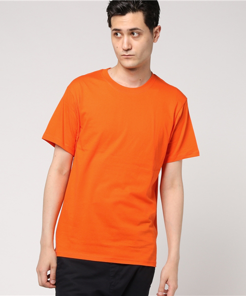 WEGO(ウィゴー)の「WEGO/無地Tシャツ(Tシャツ/カットソー・メンズ・サックスブルー/ブラック/ライトピンク/ホワイト/オレンジ/イエロー/ロイヤルブルー/グリーン/レッド・X-LARGE/LARGE/MEDIUM)」の9枚目の写真