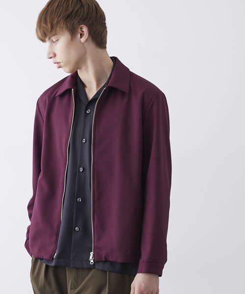 STUDIOUS（ステュディオス）の「ブライトサージジップブルゾン（ブルゾン・メンズ・オレンジ/ブラック/パープル・1/2/3）」の3枚目の写真
