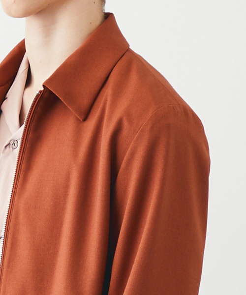 STUDIOUS（ステュディオス）の「ブライトサージジップブルゾン（ブルゾン・メンズ・オレンジ/ブラック/パープル・1/2/3）」の8枚目の写真