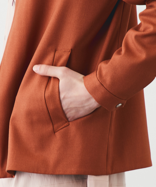 STUDIOUS（ステュディオス）の「ブライトサージジップブルゾン（ブルゾン・メンズ・オレンジ/ブラック/パープル・1/2/3）」の9枚目の写真