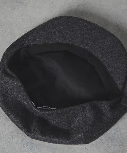 KIJIMA TAKAYUKI(キジマ タカユキ)の「<KIJIMA TAKAYUKI(キジマ タカユキ)> CASQUET(キャスケット・メンズ・ブラック/グレー・3/2)」の6枚目の写真