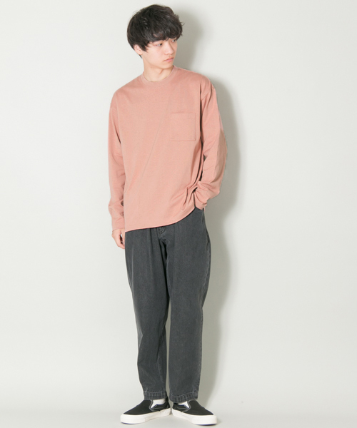 URBAN RESEARCH（アーバンリサーチ）の「ComfortLooseLong-Sleeve T-shirts（Tシャツ/カットソー・メンズ・ベージュ/グリーン/ホワイト/ライトグレー/ピンク・LARGE/MEDIUM）」の13枚目の写真