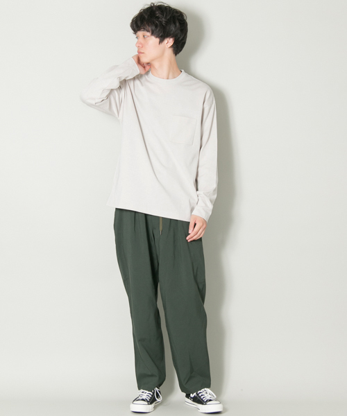 URBAN RESEARCH（アーバンリサーチ）の「ComfortLooseLong-Sleeve T-shirts（Tシャツ/カットソー・メンズ・ベージュ/グリーン/ホワイト/ライトグレー/ピンク・LARGE/MEDIUM）」の12枚目の写真