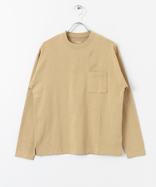 URBAN RESEARCH（アーバンリサーチ）の「ComfortLooseLong-Sleeve T-shirts（Tシャツ/カットソー・メンズ・ベージュ/グリーン/ホワイト/ライトグレー/ピンク・LARGE/MEDIUM）」の17枚目の写真