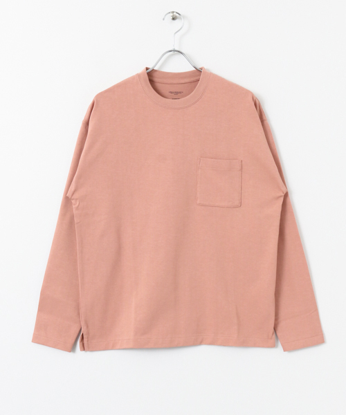 URBAN RESEARCH（アーバンリサーチ）の「ComfortLooseLong-Sleeve T-shirts（Tシャツ/カットソー・メンズ・ベージュ/グリーン/ホワイト/ライトグレー/ピンク・LARGE/MEDIUM）」の21枚目の写真