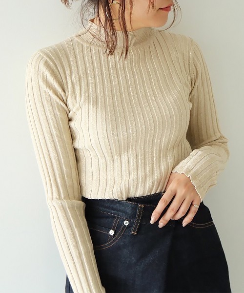 TODAYFUL(トゥデイフル)の「シアータートルニット(ニット/セーター TODAYFUL(トゥデイフル)の「シアータートルニット(ニット/セーター