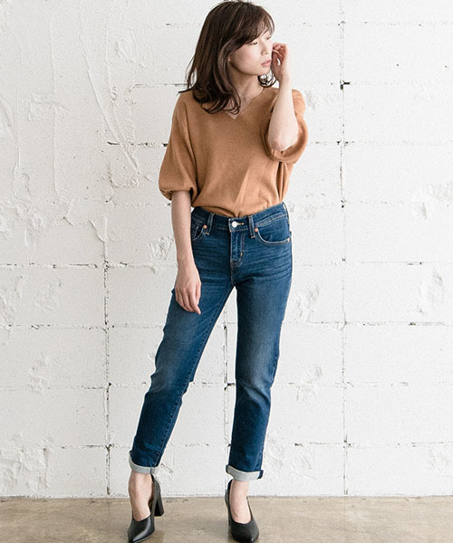 Levi's（リーバイス）の「BORROW FROM THE BOYS WARMジーンズ インディゴブルー JIMMY BLUE/13.1oz（デニムパンツ・レディース・インディゴブルー・23inch/24inch/25inch/26inch/27inch）」の3枚目の写真