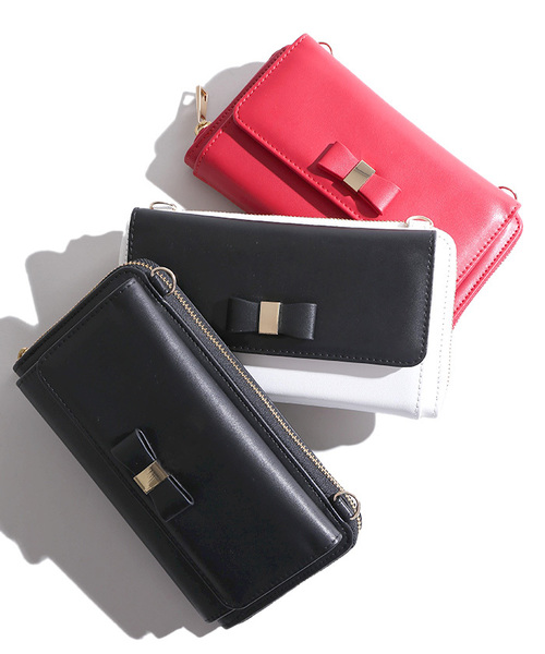 WEGO（ウィゴー）の「WEGO/リボンウォレットショルダーバッグ（ショルダーバッグ・レディース・ブラック/レッド/その他1・FREE）」の13枚目の写真