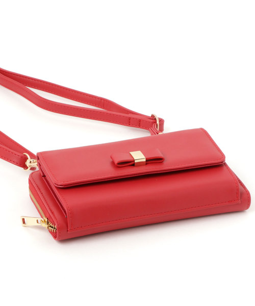 セール】WEGO/リボンウォレットショルダーバッグ（ショルダーバッグ