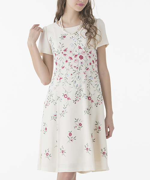 セール フラワー刺繍ジョーゼットワンピース ドレス Rose Tiara ローズティアラ のファッション通販 Zozotown