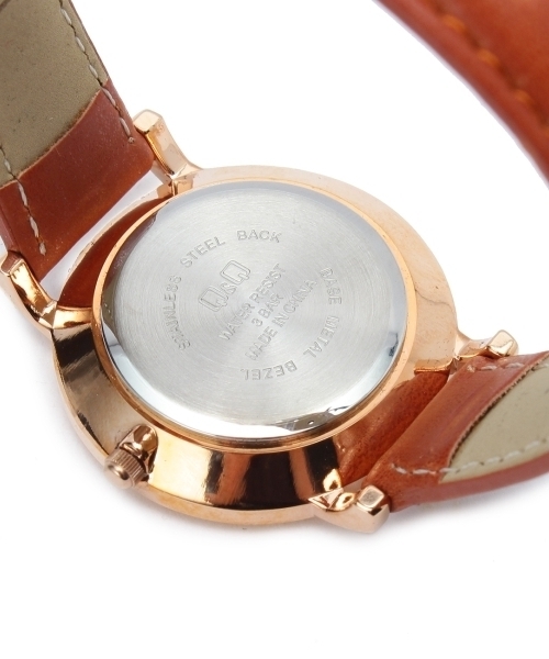 Q&Q（キューアンドキュー）の「Q&Q アワーマーク腕時計（アナログ腕時計・レディース・ブラック/ブラウン・00）」の3枚目の写真