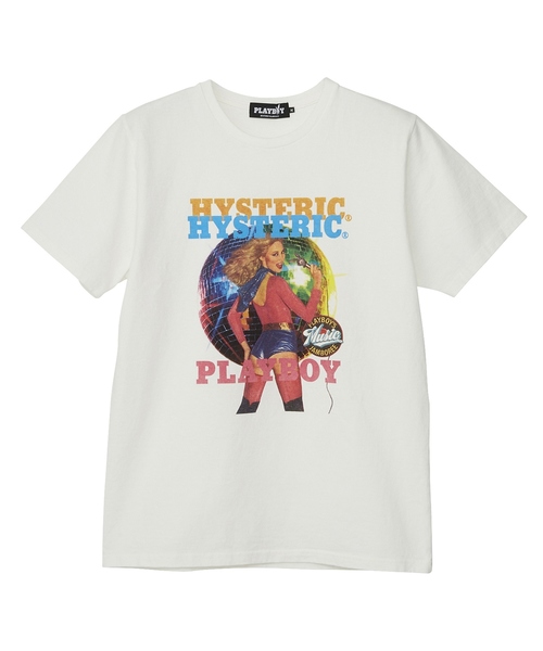 HYSTERIC GLAMOUR(ヒステリックグラマー)の「APRIL 1980 COVER プリント Tシャツ(Tシャツ/カットソー・メンズ・ホワイト/パープル/ブラック・X-LARGE/LARGE/SMALL/MEDIUM)」の4枚目の写真