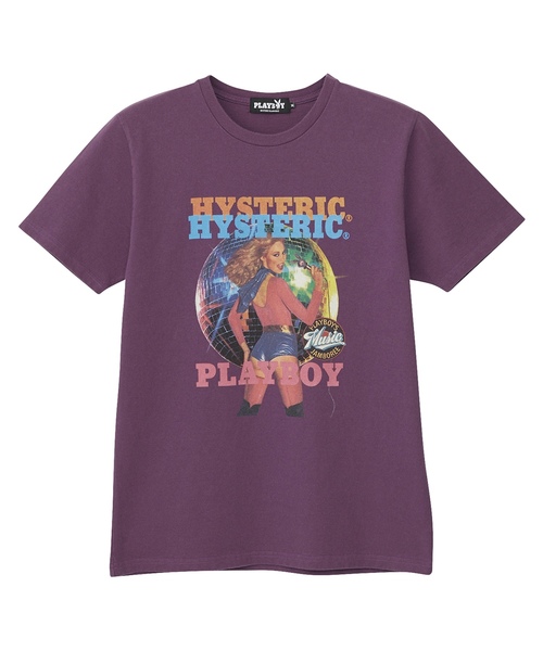 HYSTERIC GLAMOUR(ヒステリックグラマー)の「APRIL 1980 COVER プリント Tシャツ(Tシャツ/カットソー・メンズ・ホワイト/パープル/ブラック・X-LARGE/LARGE/SMALL/MEDIUM)」の5枚目の写真
