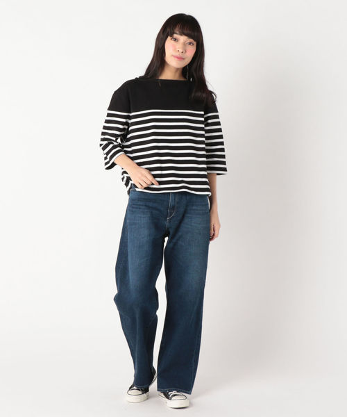 SHIPS(シップス)の「MAISON CHANTOISE:ドロップショルダートップス(Tシャツ/カットソー・レディース・ブラック/ピンク系その他・ONE SIZE)」の8枚目の写真