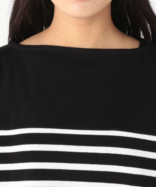 SHIPS(シップス)の「MAISON CHANTOISE:ドロップショルダートップス(Tシャツ/カットソー・レディース・ブラック/ピンク系その他・ONE SIZE)」の7枚目の写真